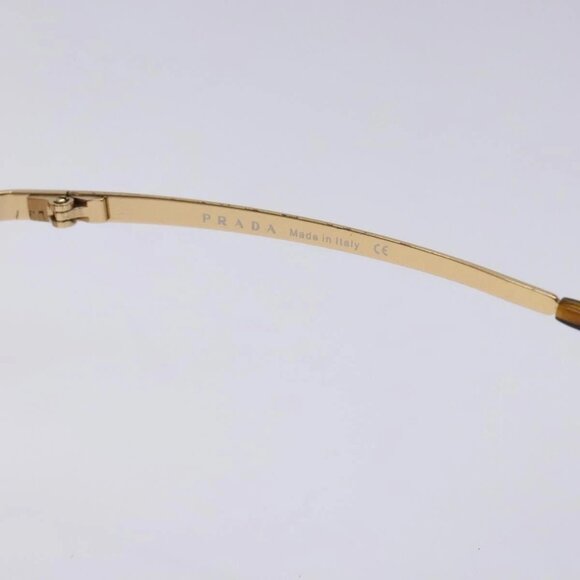 PRADA Sunglasses Metal Gold CC Auth yk18756 main image 5